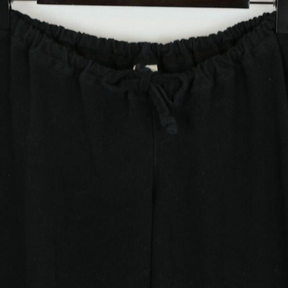 Prana Women's Small Black Drawstring Mid Rise Straight Leg Capri Knit Pants - Picture 2 of 8